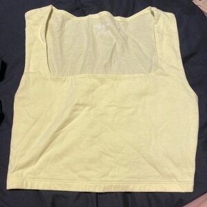 yellow crop top
